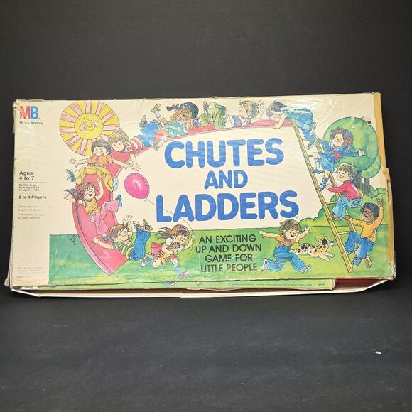 Vintage, 1979, Milton Bradley, Chutes & Ladders Board Game, #4555 - Picture 1 of 9